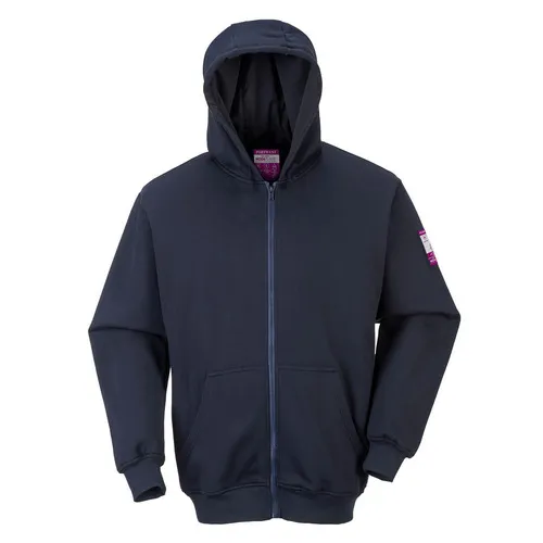 Portwest Fr Hooded Zip Sweatshirt UFR81. Decorated in seven days or less.