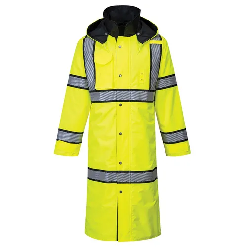 Portwest Hi-Vis Reversible Raincoat UH447. Decorated in seven days or less.