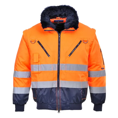 Portwest Hi-Vis Pilot Jacket UPJ50. Decorated in seven days or less.