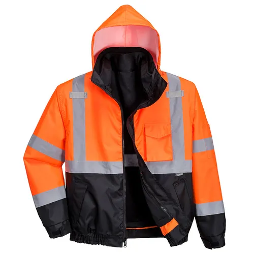 Portwest Hi-Vis 3In1 Premium Bomber Jacket US365. Decorated in seven days or less.