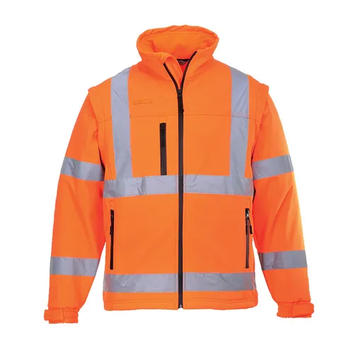 Portwest Hi-Vis Softshell Jacket US428. Decorated in seven days or less.