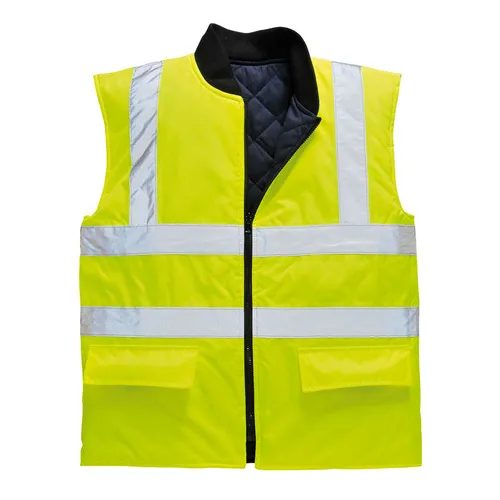 Portwest Hi-Vis Bodywarmer US469. Decorated in seven days or less.