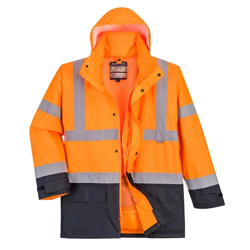 Portwest 5In1 Hi-Vis Executive Jacket US768. Decorated in seven days or less.