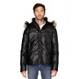 Threadfast Apparel Unisex Vegan Leather Puffer Jacket 397J