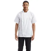 Artisan Collection By Reprime Unisex Zip-Close Short Sleeve Chef's Coat RP906