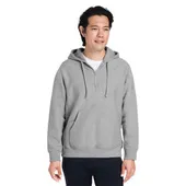 Team 365 Unisex Zone Hydrosport Heavyweight Quarter-Zip Hooded Sweatshirt TT97