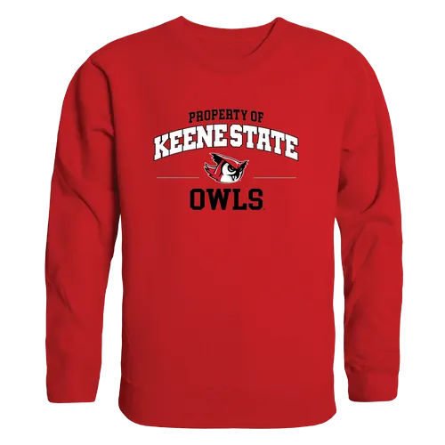 W Republic Property Of Crewneck Keene St College Owls 545-453