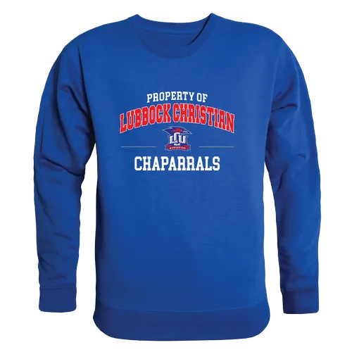 W Republic Property Of Crewneck Lubbock Christian Chaparrals 545-465