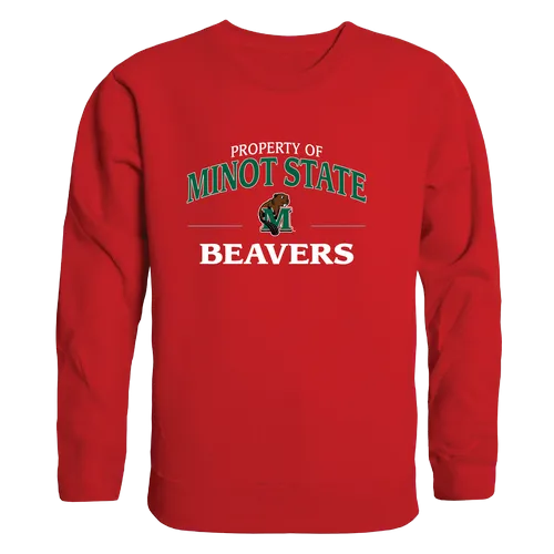 W Republic Property Of Crewneck Minot State Beavers 545-467