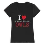 W Republic I Love Women's Tee Keene St College Owls 550-453