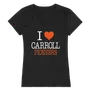 W Republic I Love Women's Tee Carroll University Pioneers 550-508