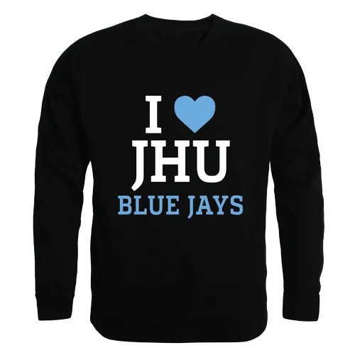 W Republic I Love Crewneck Johns Hopkins Blue Jays 552-319