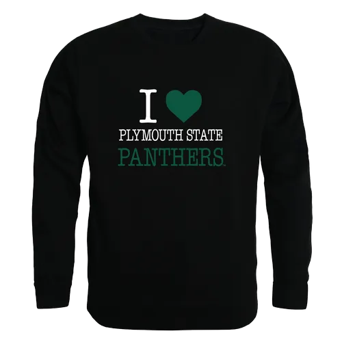 W Republic I Love Crewneck Plymouth State Panthers 552-457