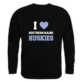 W Republic I Love Crewneck Southern Maine Huskies 552-459