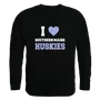 W Republic I Love Crewneck Southern Maine Huskies 552-459