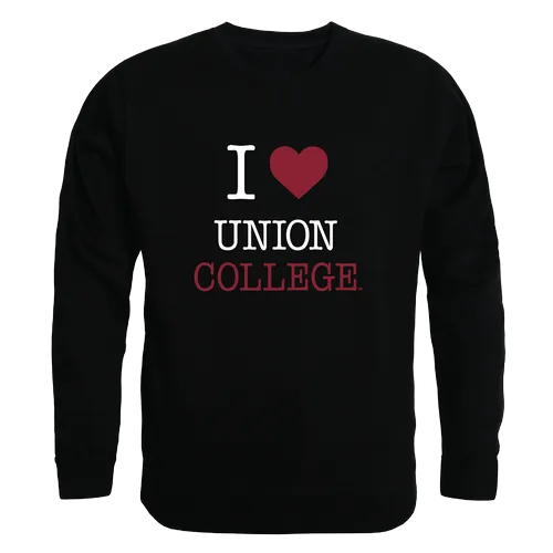 W Republic I Love Crewneck Union College Bulldogs 552-461