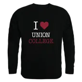 W Republic I Love Crewneck Union College Bulldogs 552-461