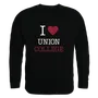 W Republic I Love Crewneck Union College Bulldogs 552-461