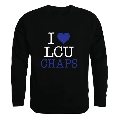 W Republic I Love Crewneck Lubbock Christian Chaparrals 552-465