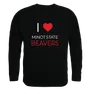 W Republic I Love Crewneck Minot State Beavers 552-467