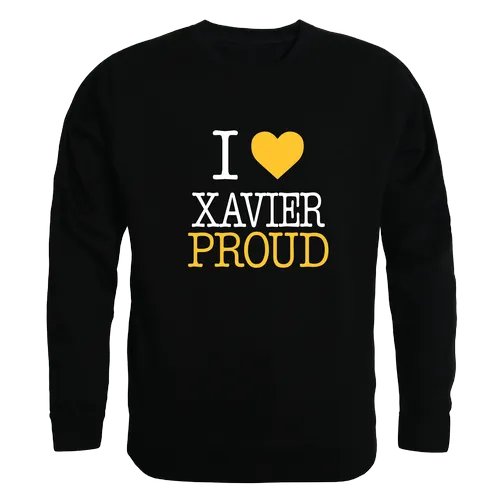 W Republic I Love Crewneck Xavier University Of Louisiana 552-481