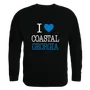 W Republic I Love Crewneck Coastal Georgia Mariners 552-484