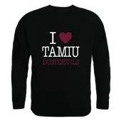 W Republic I Love Crewneck Texas A&M International Dustdevils 552-491