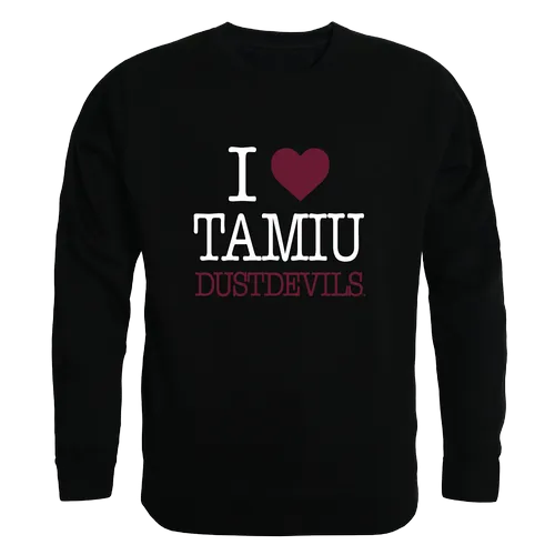 W Republic I Love Crewneck Texas A&M International Dustdevils 552-491