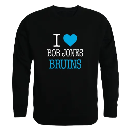 W Republic I Love Crewneck Bob Jones Bruins 552-502