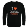 W Republic I Love Crewneck Carroll University Pioneers 552-508