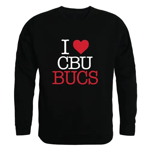 W Republic I Love Crewneck Christian Brothers University Buccaneers 552-510