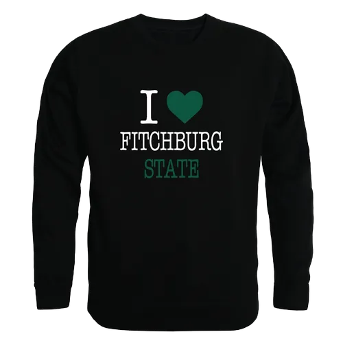 W Republic I Love Crewneck Fitchburg State Falcons 552-519