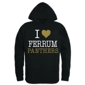 W Republic I Love Hoodie Ferrum Panthers 553-452