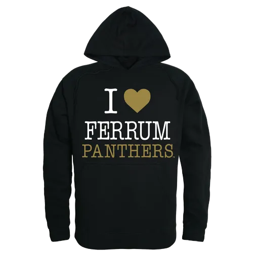 W Republic I Love Hoodie Ferrum Panthers 553-452