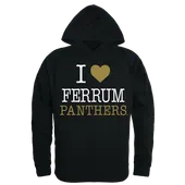 W Republic I Love Hoodie Ferrum Panthers 553-452