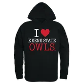 W Republic I Love Hoodie Keene St College Owls 553-453