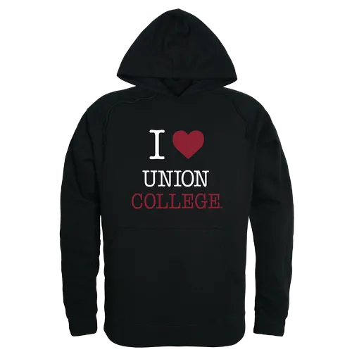 W Republic I Love Hoodie Union College Bulldogs 553-461