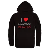 W Republic I Love Hoodie Minot State Beavers 553-467