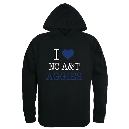 W Republic I Love Hoodie North Carolina A&T Aggies 553-470