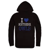 W Republic I Love Hoodie Southern Connecticut Owls 553-490