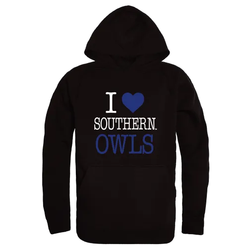 W Republic I Love Hoodie Southern Connecticut Owls 553-490