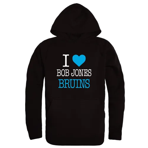 W Republic I Love Hoodie Bob Jones Bruins 553-502