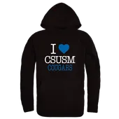 W Republic I Love Hoodie Cal State San Marcos Cougars 553-506