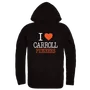 W Republic I Love Hoodie Carroll University Pioneers 553-508