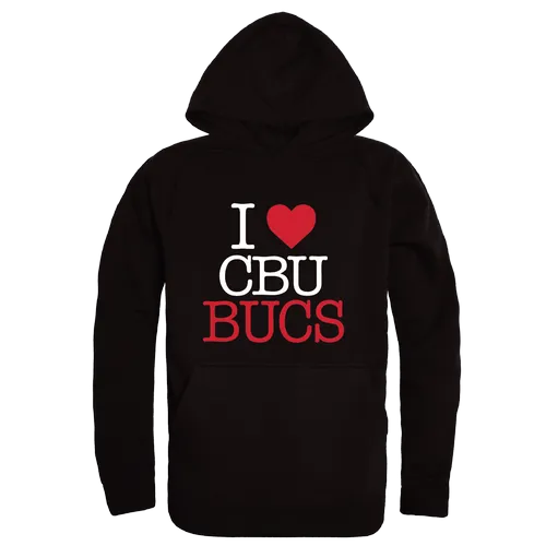 W Republic I Love Hoodie Christian Brothers University Buccaneers 553-510