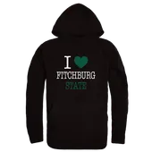 W Republic I Love Hoodie Fitchburg State Falcons 553-519