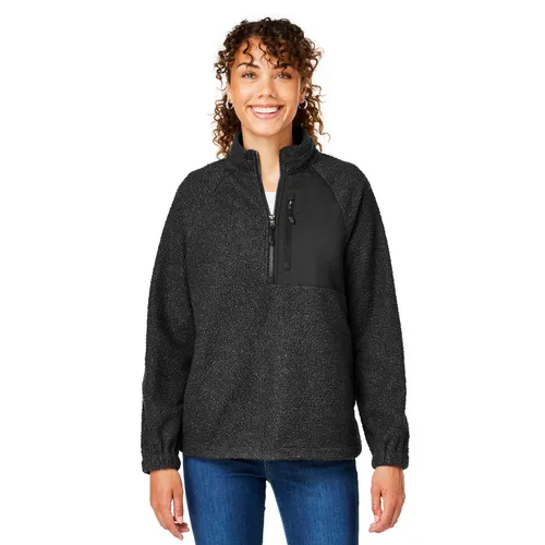 North End Ladies' Aura Sweater Fleece Quarter-Zip NE713W. Decorated in seven days or less.