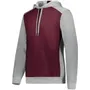 MAROON/GREY HEATHER