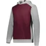 MAROON/GREY HEATHER