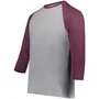 GREY HEATHER/MAROON HEATHER